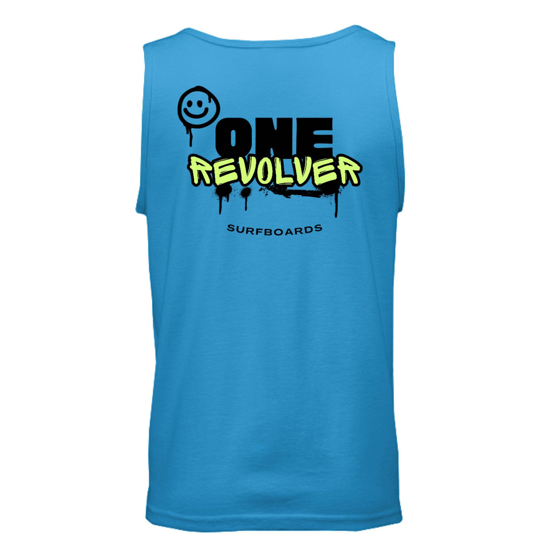 One Revolver Surfboards Smile Tank Top – Unisex Lightweight Surf Tank - One Revolver Surfboards