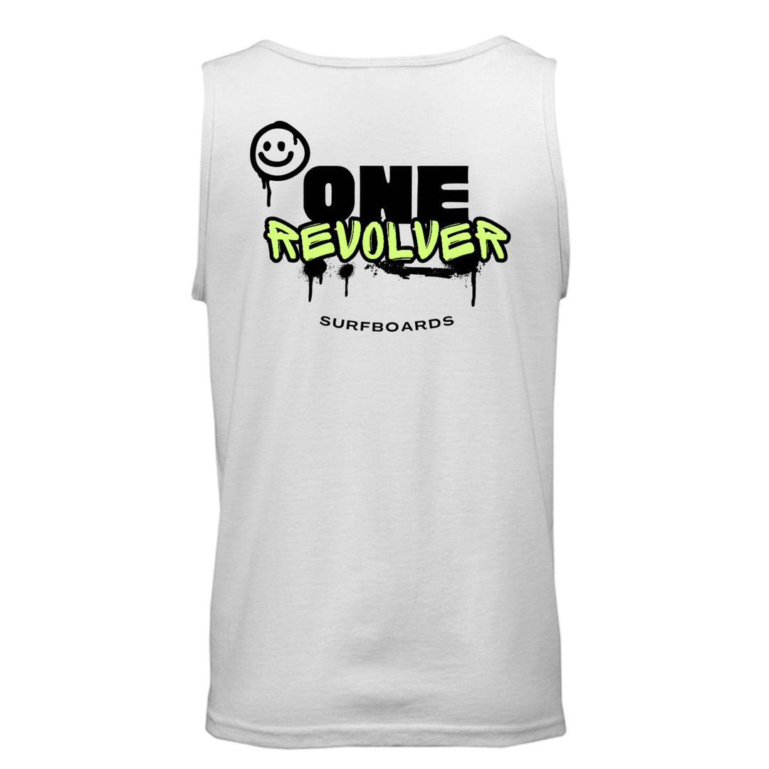 One Revolver Surfboards Smile Tank Top – Unisex Lightweight Surf Tank - One Revolver Surfboards
