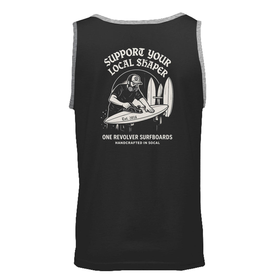 One Revolver Surfboards Support Your Local Shaper Tank Top – Unisex Lightweight Surf Tank - One Revolver Surfboards