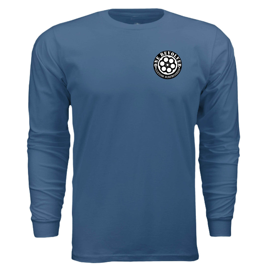 One Revolver Surfboards Support Your Local Shaper Long-Sleeve Tee – Unisex Lightweight Cotton Crew - One Revolver Surfboards
