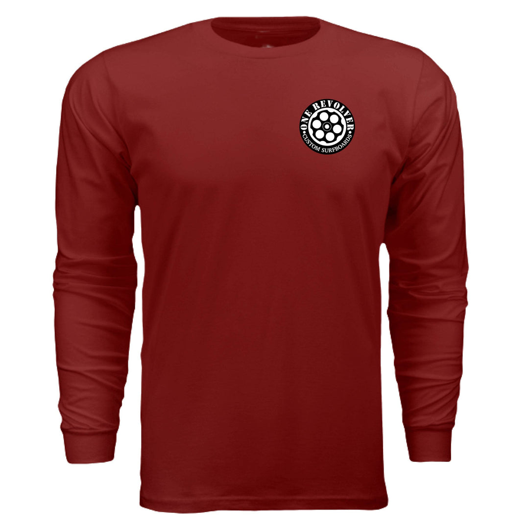 One Revolver Surfboards Support Your Local Shaper Long-Sleeve Tee – Unisex Lightweight Cotton Crew - One Revolver Surfboards