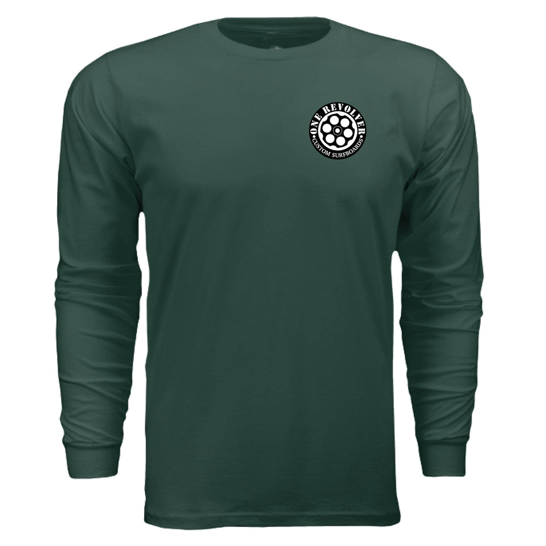 One Revolver Surfboards Support Your Local Shaper Long-Sleeve Tee – Unisex Lightweight Cotton Crew - One Revolver Surfboards