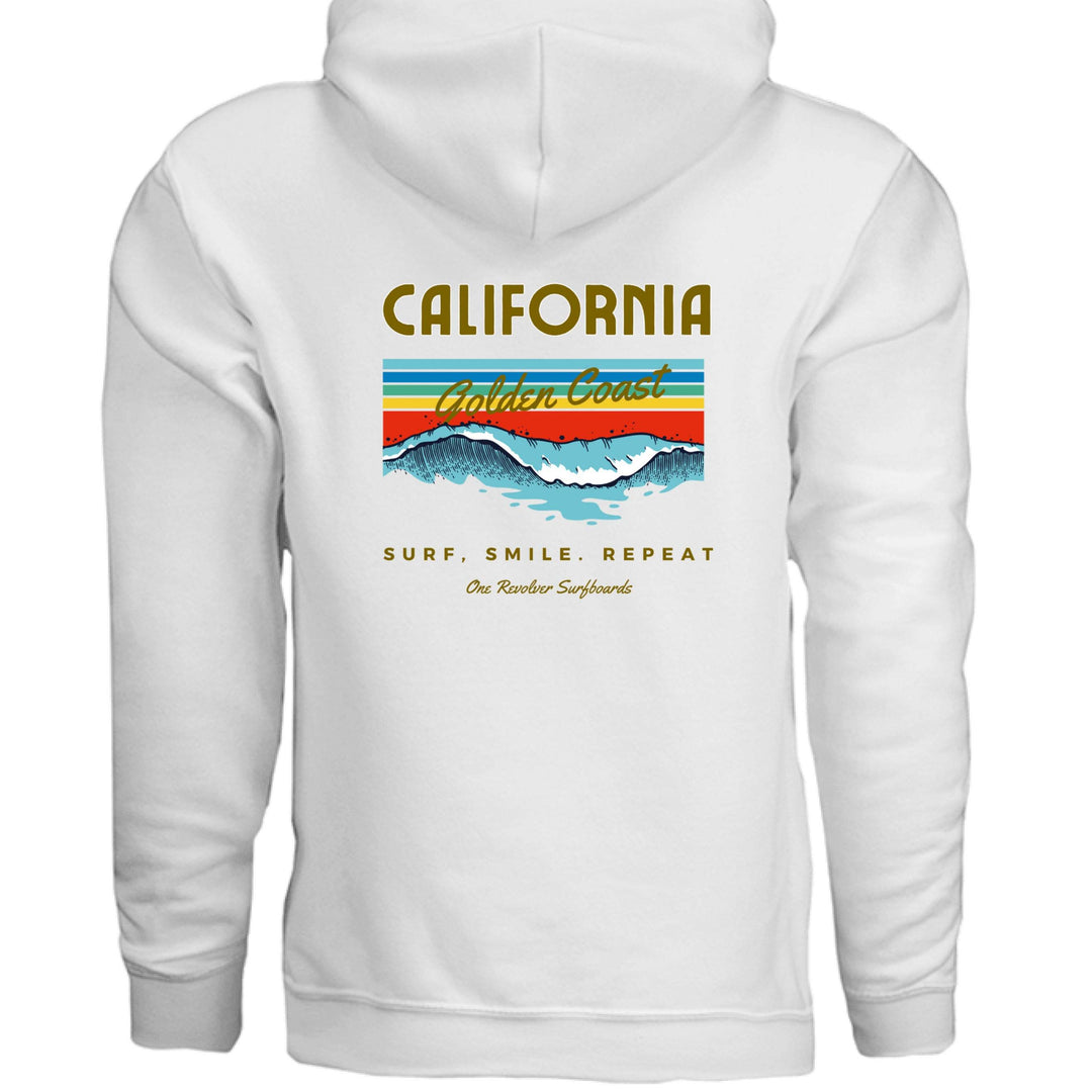 One Revolver Surfboards Surf. Smile. Repeat. Hoodie – Unisex Softstyle Surf Sweatshirt - One Revolver Surfboards