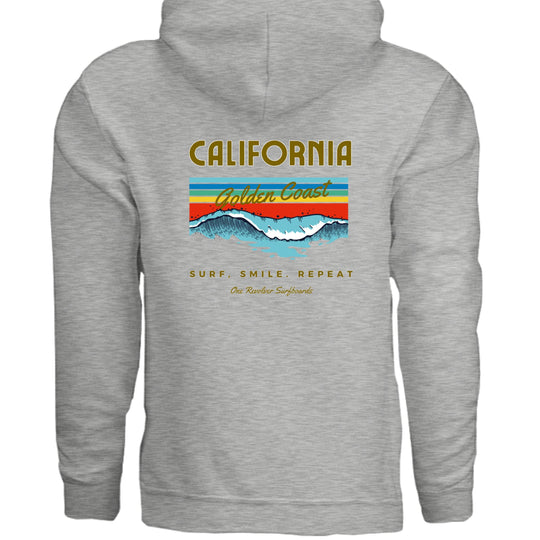 One Revolver Surfboards Surf. Smile. Repeat. Hoodie – Unisex Softstyle Surf Sweatshirt - One Revolver Surfboards