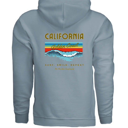 One Revolver Surfboards Surf. Smile. Repeat. Hoodie – Unisex Softstyle Surf Sweatshirt - One Revolver Surfboards