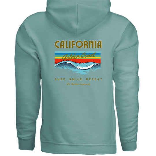 One Revolver Surfboards Surf. Smile. Repeat. Hoodie – Unisex Softstyle Surf Sweatshirt - One Revolver Surfboards