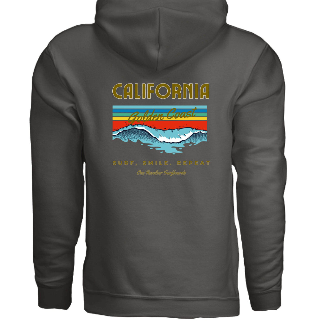 One Revolver Surfboards Surf. Smile. Repeat. Hoodie – Unisex Softstyle Surf Sweatshirt - One Revolver Surfboards