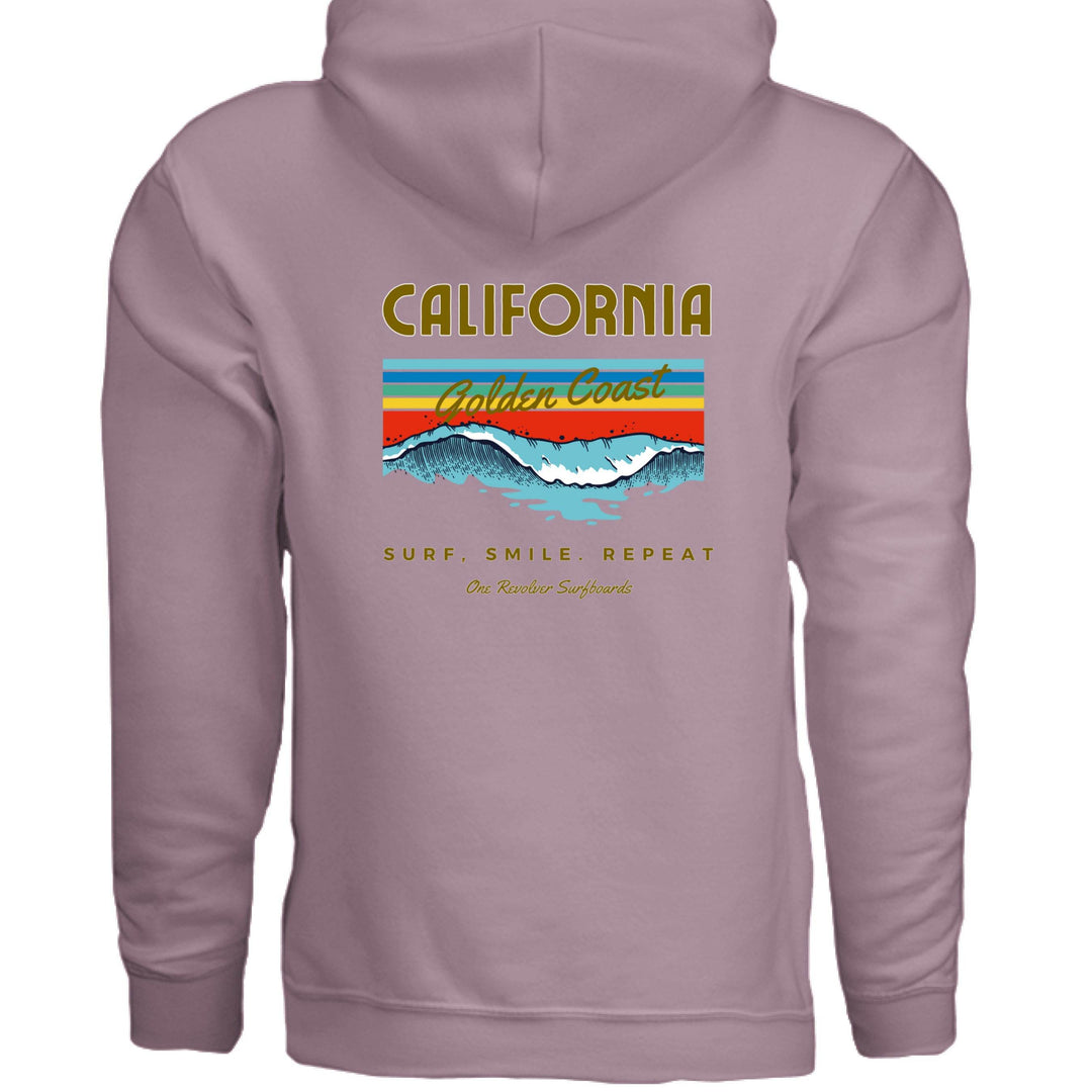One Revolver Surfboards Surf. Smile. Repeat. Hoodie – Unisex Softstyle Surf Sweatshirt - One Revolver Surfboards