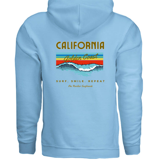 One Revolver Surfboards Surf. Smile. Repeat. Hoodie – Unisex Softstyle Surf Sweatshirt - One Revolver Surfboards