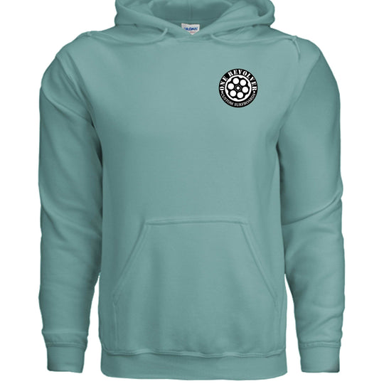One Revolver Surfboards Surf. Smile. Repeat. Hoodie – Unisex Softstyle Surf Sweatshirt - One Revolver Surfboards