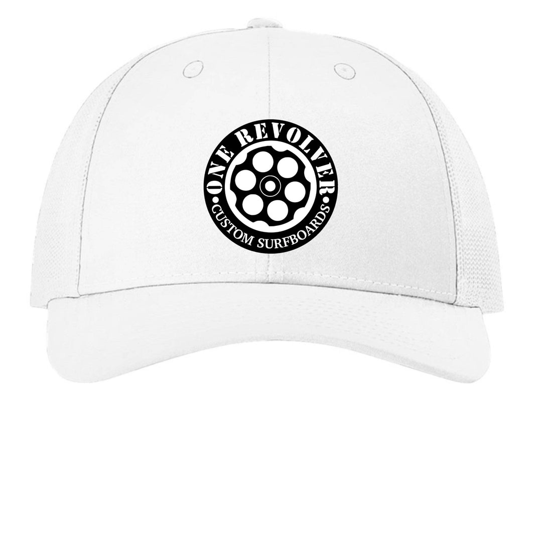 One Revolver Surfboards Curved Bill Snapback Hat – Low Pro Trucker Cap - One Revolver Surfboards