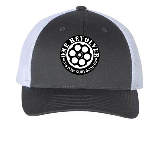 One Revolver Surfboards Curved Bill Snapback Hat – Low Pro Trucker Cap - One Revolver Surfboards