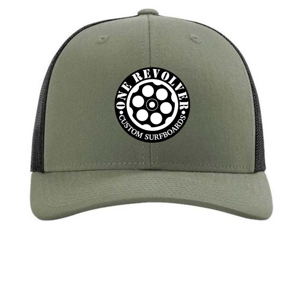 One Revolver Surfboards Curved Bill Snapback Hat – Low Pro Trucker Cap - One Revolver Surfboards
