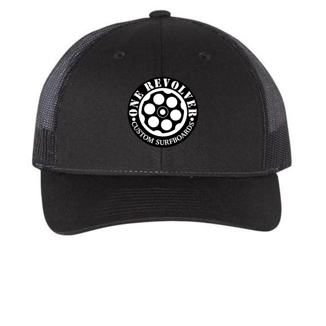 One Revolver Surfboards Curved Bill Snapback Hat – Low Pro Trucker Cap - One Revolver Surfboards