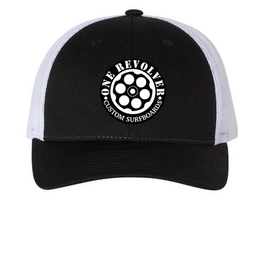 One Revolver Surfboards Curved Bill Snapback Hat – Low Pro Trucker Cap - One Revolver Surfboards