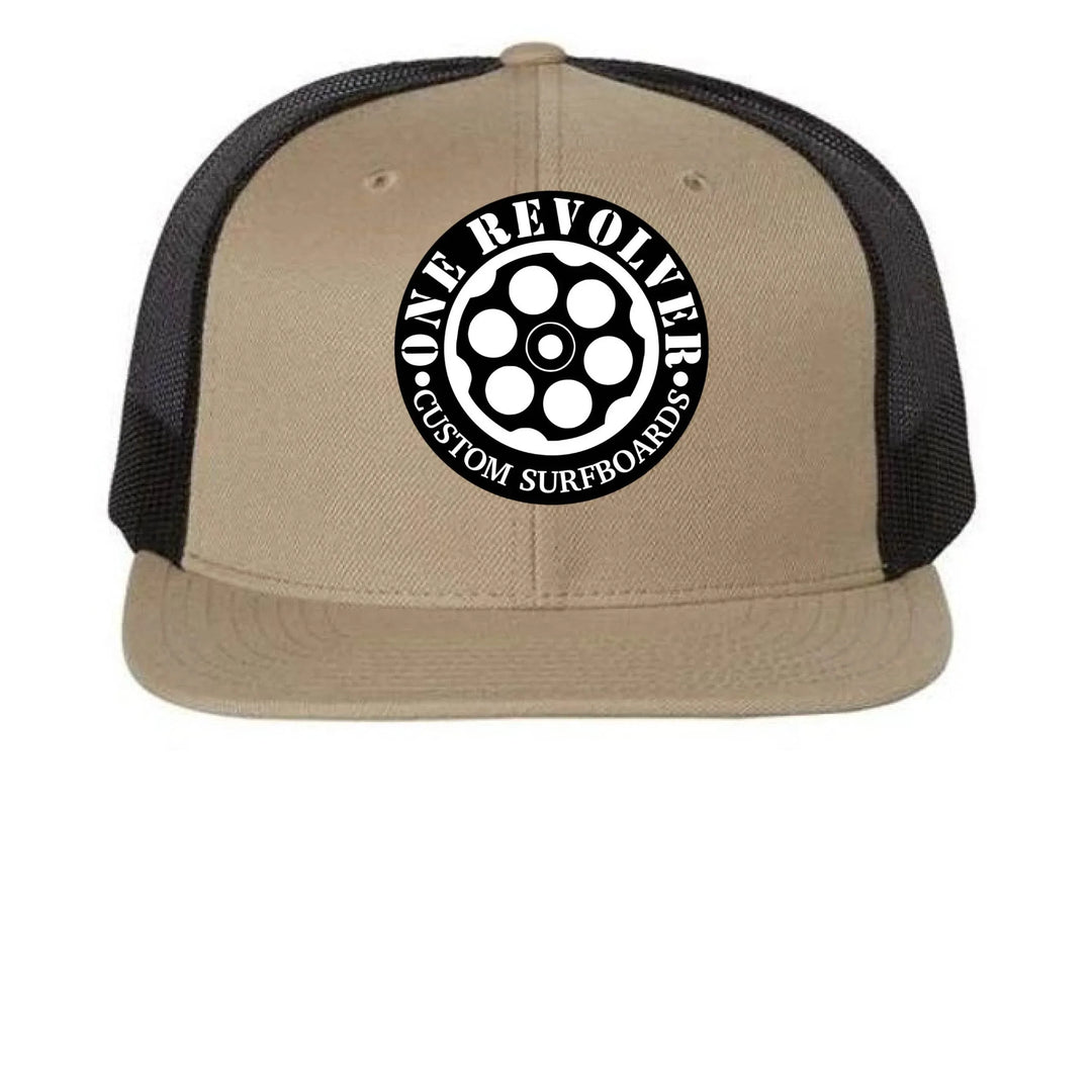 One Revolver Surfboards - One Revolver Surfboards Flat Bill Snapback Hat – Wool Blend Trucker Cap 5 Panel Hat