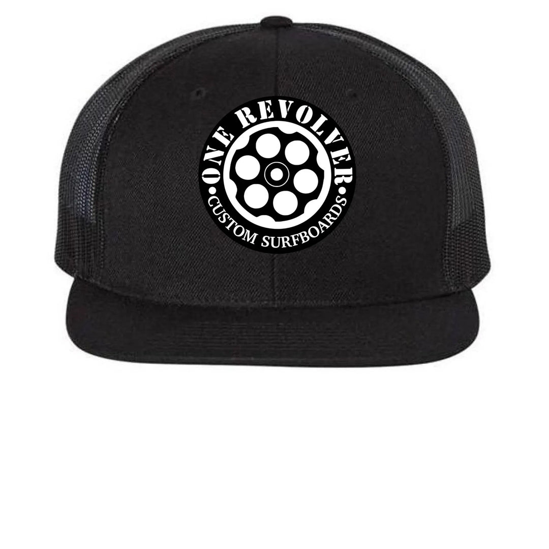 One Revolver Surfboards - One Revolver Surfboards Flat Bill Snapback Hat – Wool Blend Trucker Cap 5 Panel Hat
