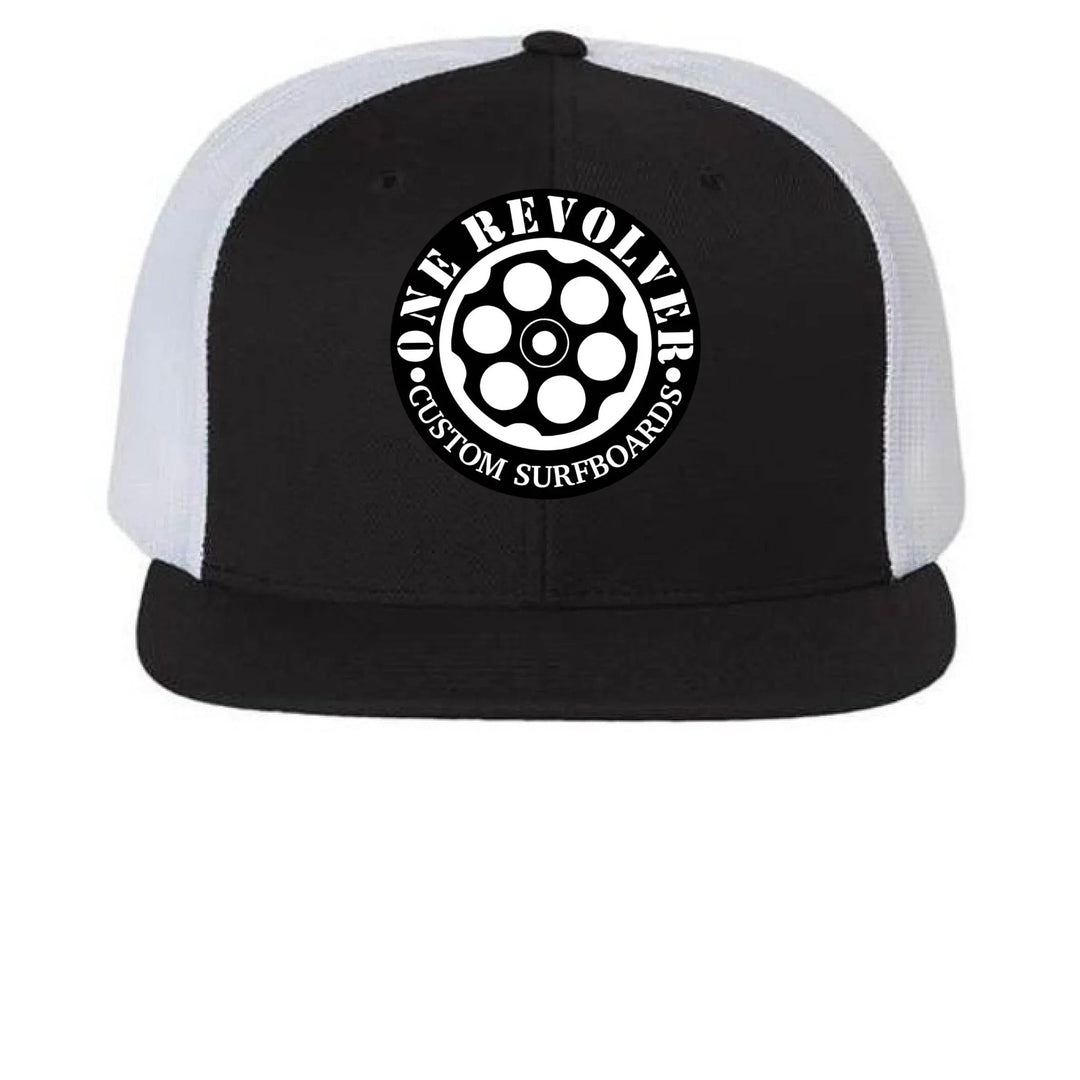 One Revolver Surfboards - One Revolver Surfboards Flat Bill Snapback Hat – Wool Blend Trucker Cap 5 Panel Hat