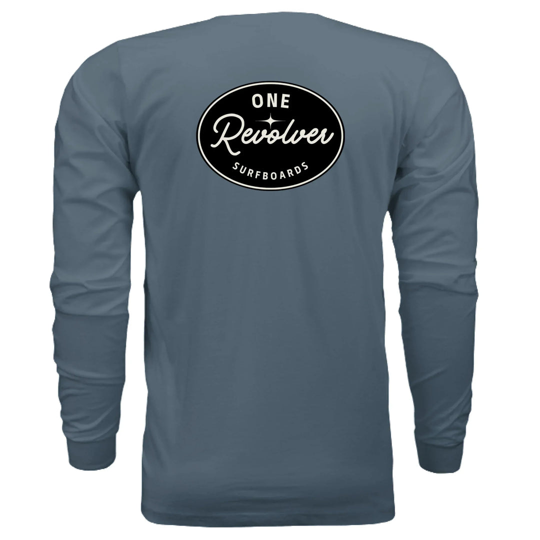 One Revolver Surfboards - One Revolver Surfboards Classic Design Long Sleeve Tee Hooded Sweatshirt