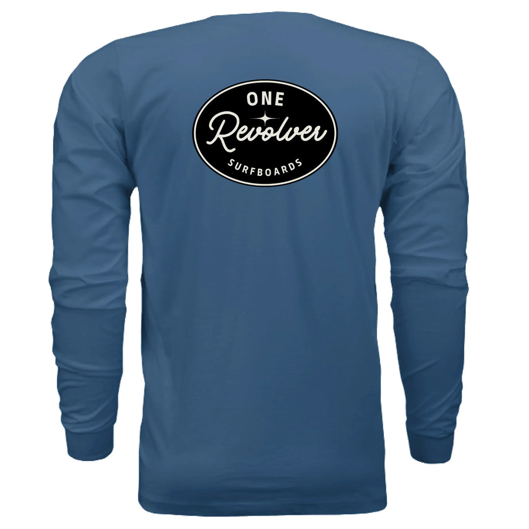 One Revolver Surfboards - One Revolver Surfboards Classic Design Long Sleeve Tee Hooded Sweatshirt
