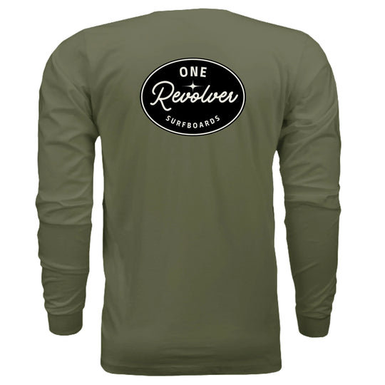One Revolver Surfboards - One Revolver Surfboards Classic Design Long Sleeve Tee Hooded Sweatshirt