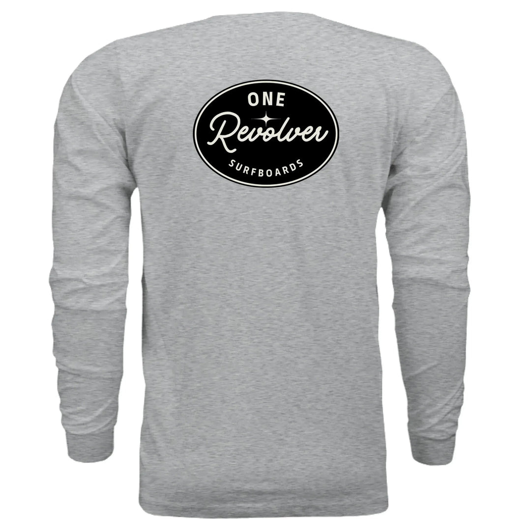 One Revolver Surfboards - One Revolver Surfboards Classic Design Long Sleeve Tee Hooded Sweatshirt