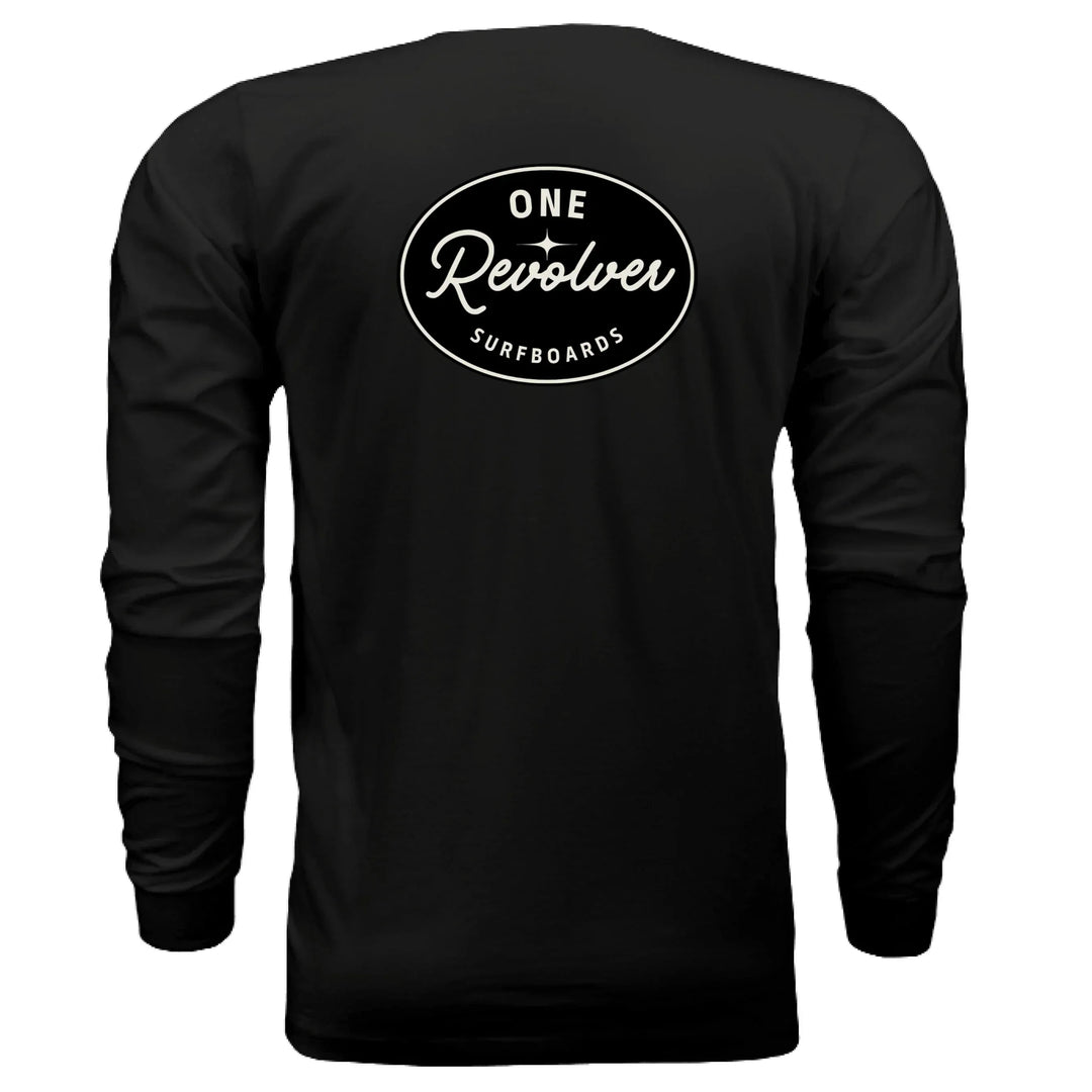 One Revolver Surfboards - One Revolver Surfboards Classic Design Long Sleeve Tee Hooded Sweatshirt
