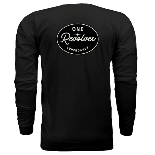 One Revolver Surfboards - One Revolver Surfboards Classic Design Long Sleeve Tee Hooded Sweatshirt