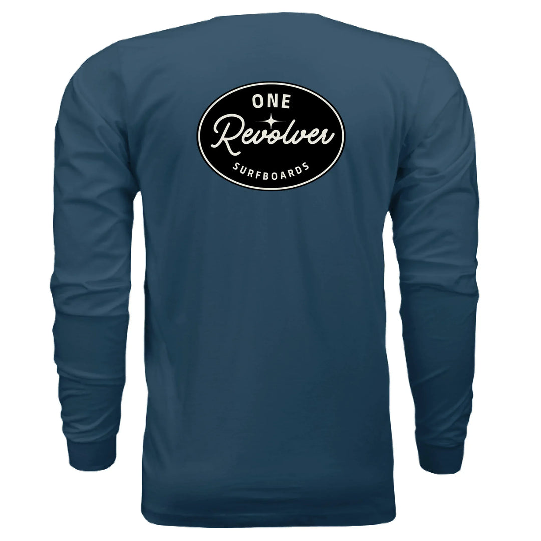 One Revolver Surfboards - One Revolver Surfboards Classic Design Long Sleeve Tee Hooded Sweatshirt