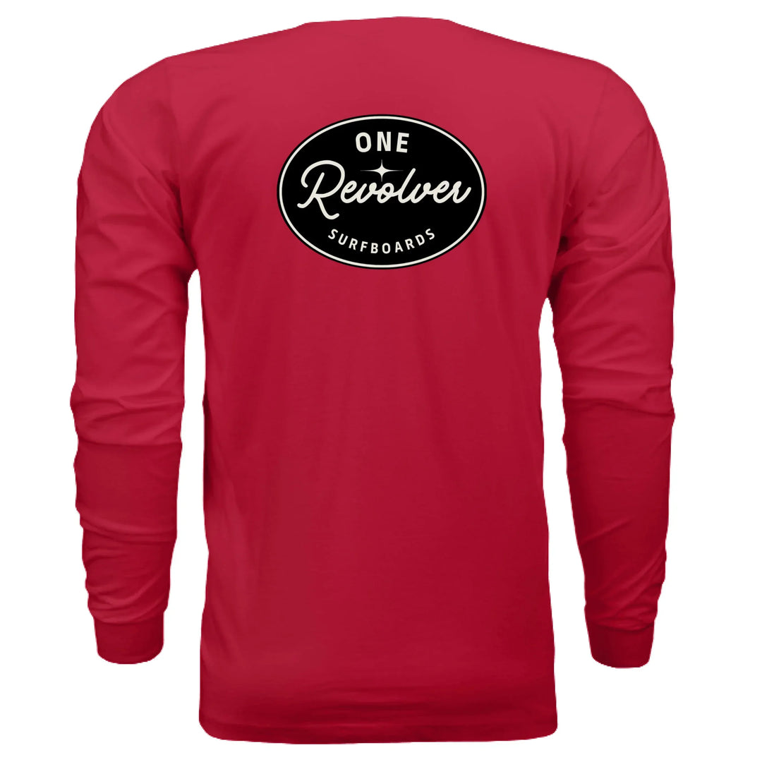 One Revolver Surfboards - One Revolver Surfboards Classic Design Long Sleeve Tee Hooded Sweatshirt
