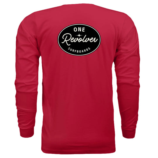 One Revolver Surfboards - One Revolver Surfboards Classic Design Long Sleeve Tee Hooded Sweatshirt