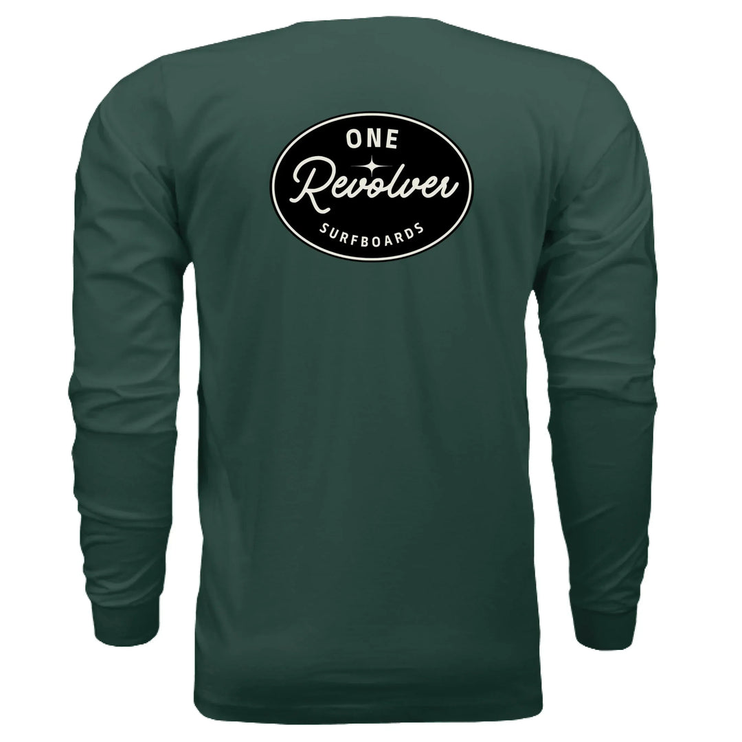 One Revolver Surfboards - One Revolver Surfboards Classic Design Long Sleeve Tee Hooded Sweatshirt