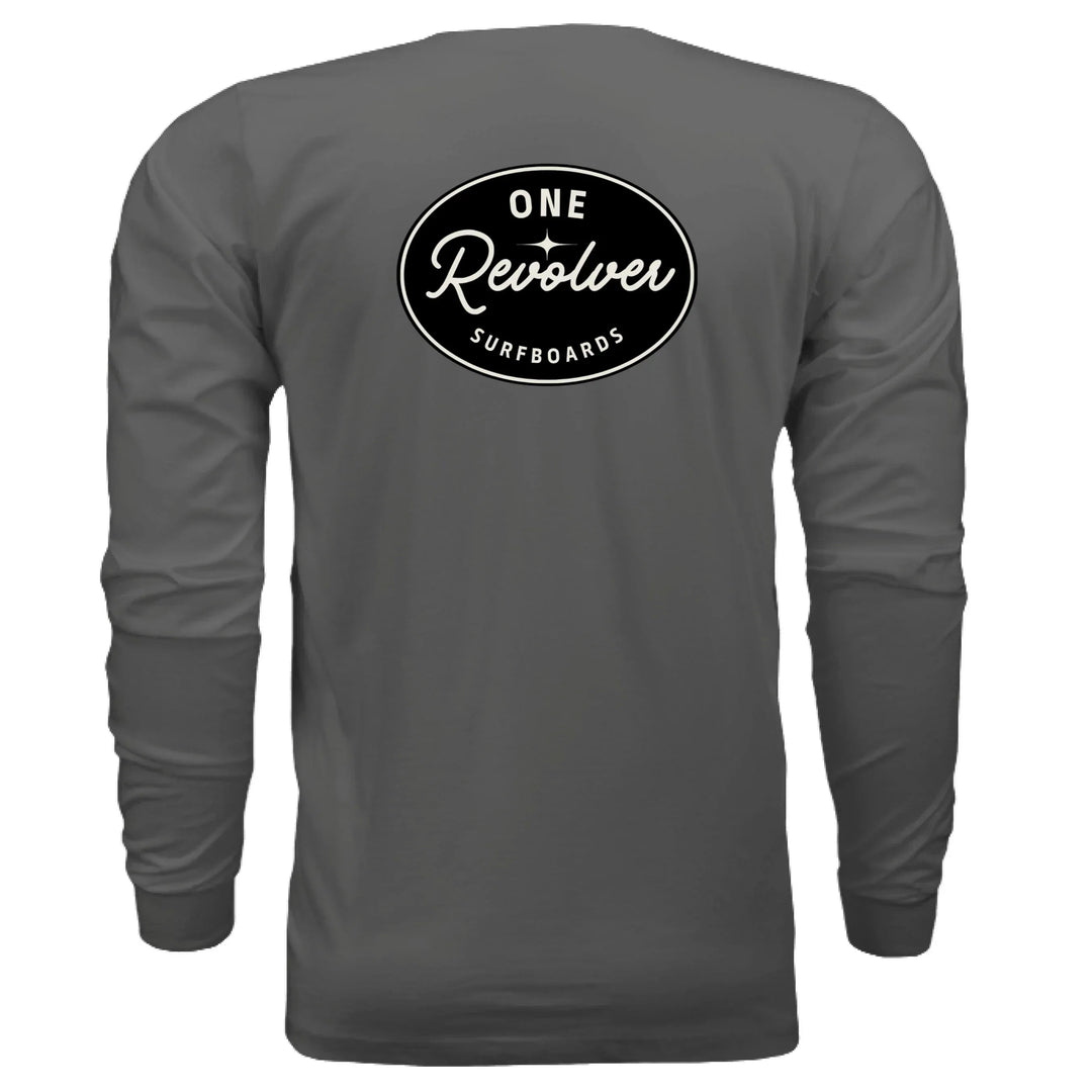 One Revolver Surfboards - One Revolver Surfboards Classic Design Long Sleeve Tee Hooded Sweatshirt
