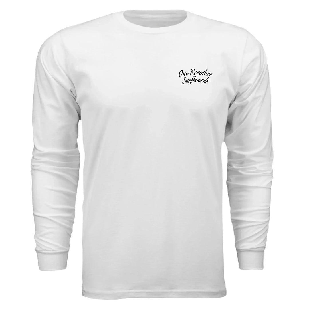 One Revolver Surfboards - One Revolver Surfboards Classic Design Long Sleeve Tee Hooded Sweatshirt