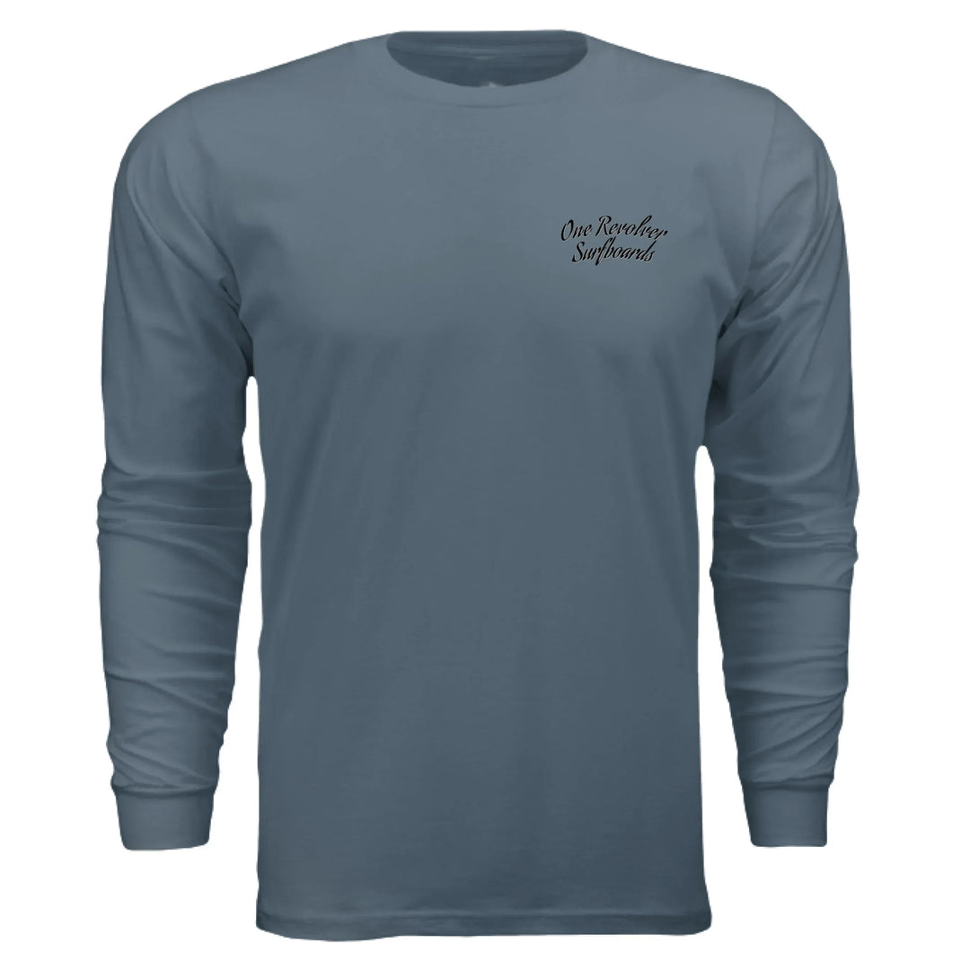 One Revolver Surfboards - One Revolver Surfboards Classic Design Long Sleeve Tee Hooded Sweatshirt