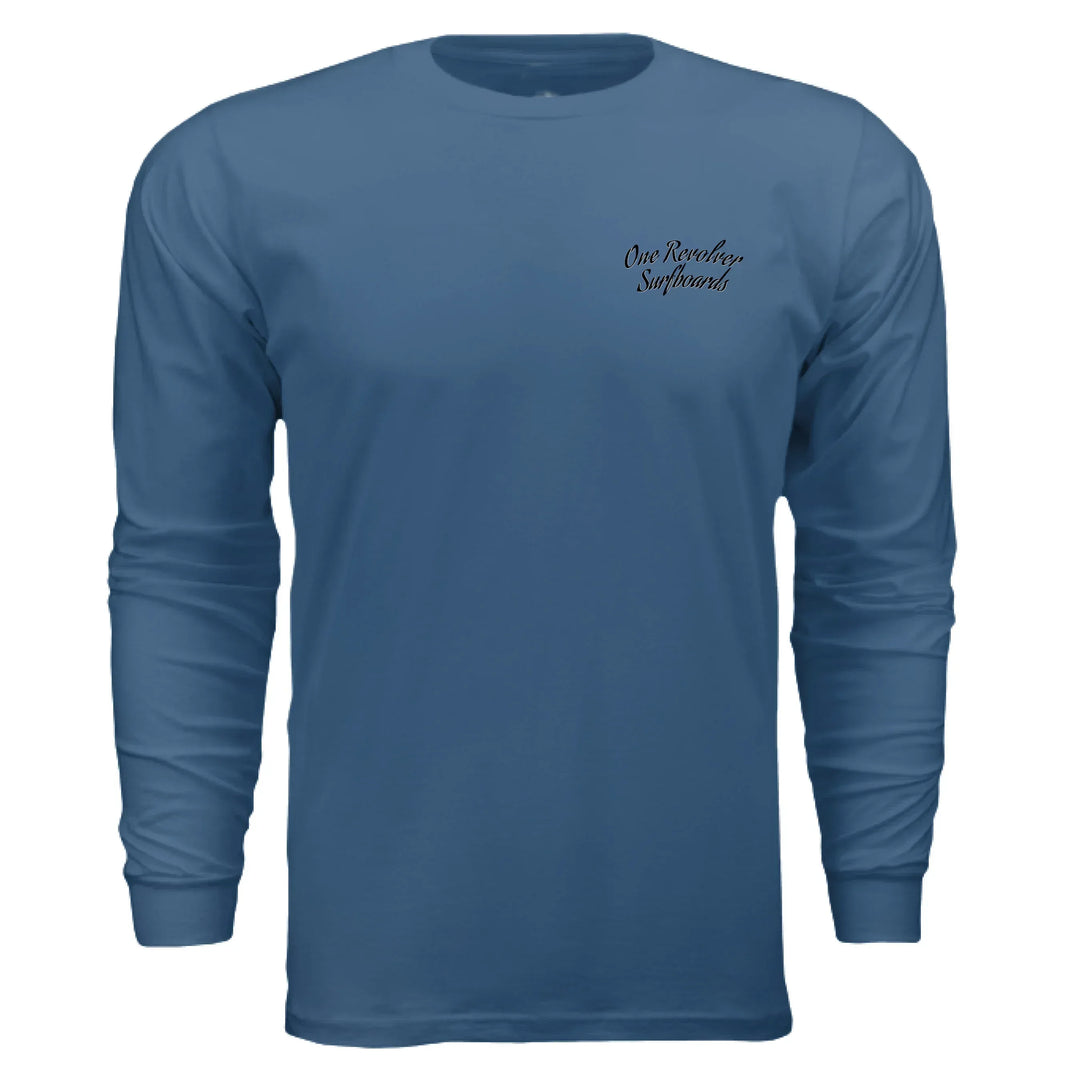 One Revolver Surfboards - One Revolver Surfboards Classic Design Long Sleeve Tee Hooded Sweatshirt