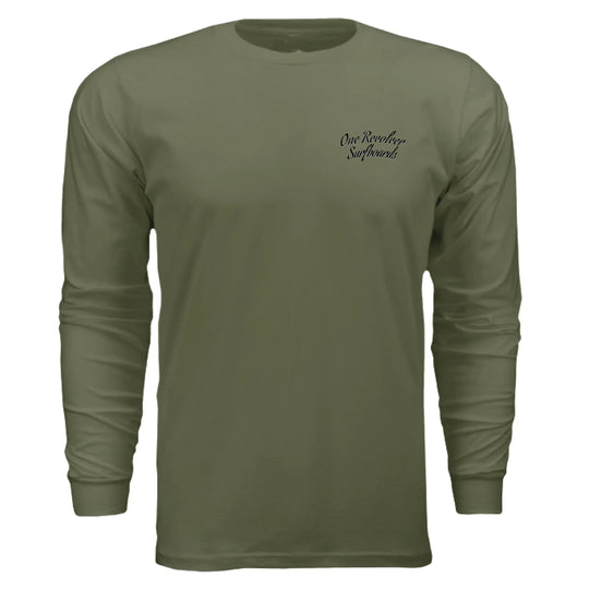 One Revolver Surfboards - One Revolver Surfboards Classic Design Long Sleeve Tee Hooded Sweatshirt