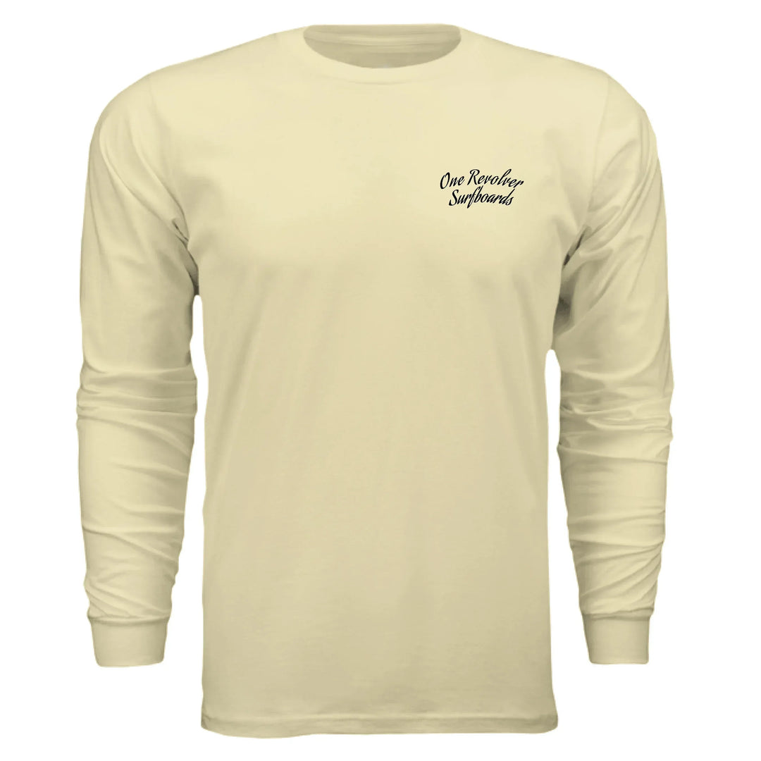 One Revolver Surfboards - One Revolver Surfboards Classic Design Long Sleeve Tee Hooded Sweatshirt