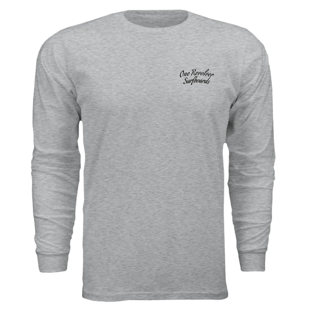 One Revolver Surfboards - One Revolver Surfboards Classic Design Long Sleeve Tee Hooded Sweatshirt
