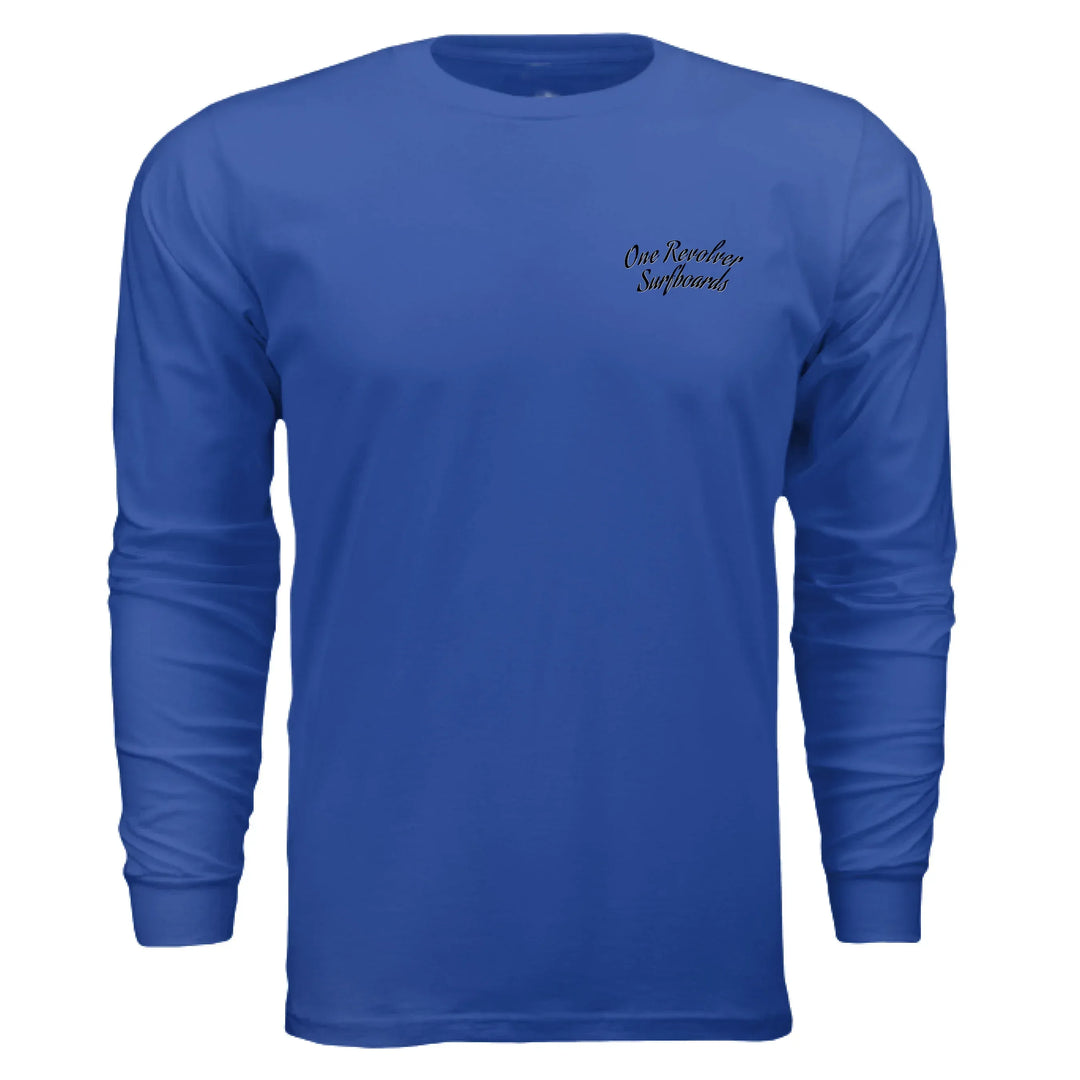 One Revolver Surfboards - One Revolver Surfboards Classic Design Long Sleeve Tee Hooded Sweatshirt