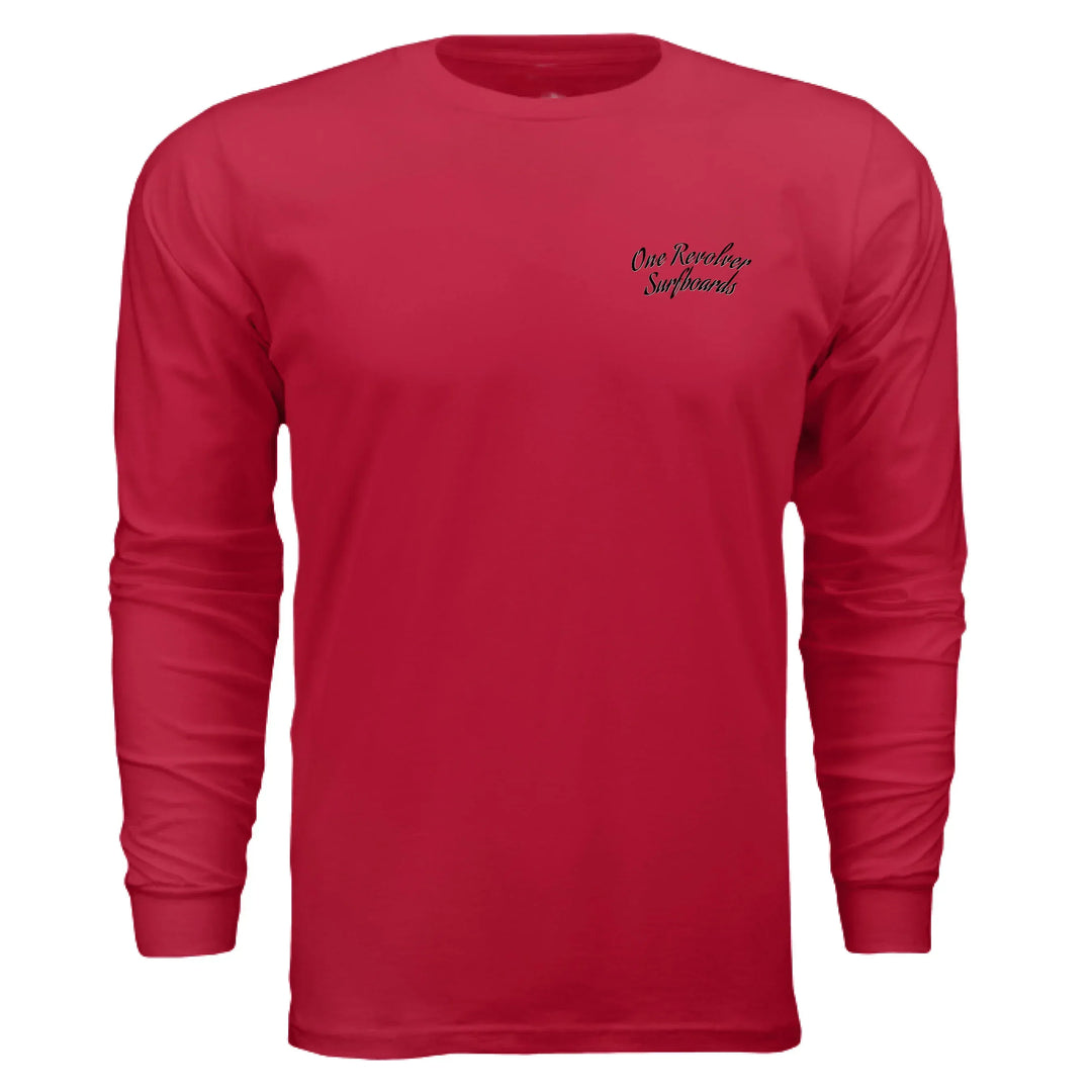 One Revolver Surfboards - One Revolver Surfboards Classic Design Long Sleeve Tee Hooded Sweatshirt