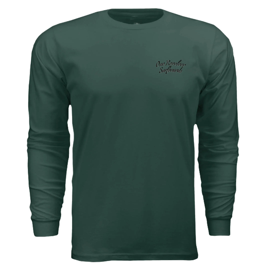 One Revolver Surfboards - One Revolver Surfboards Classic Design Long Sleeve Tee Hooded Sweatshirt