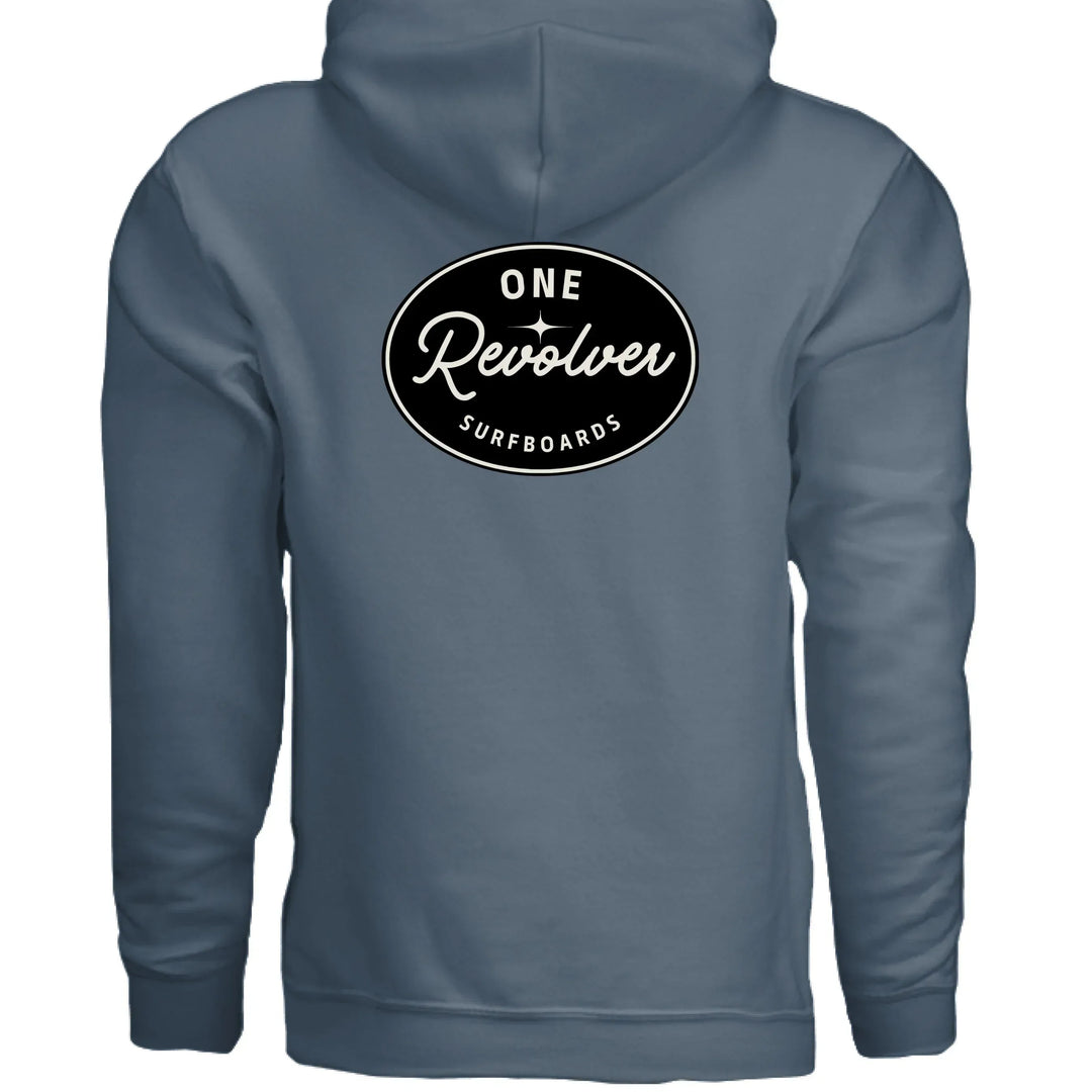 One Revolver Surfboards - One Revolver Surfboards Classic Design Hoodie – Premium Ring-Spun Cotton Blend Hooded Sweatshirt
