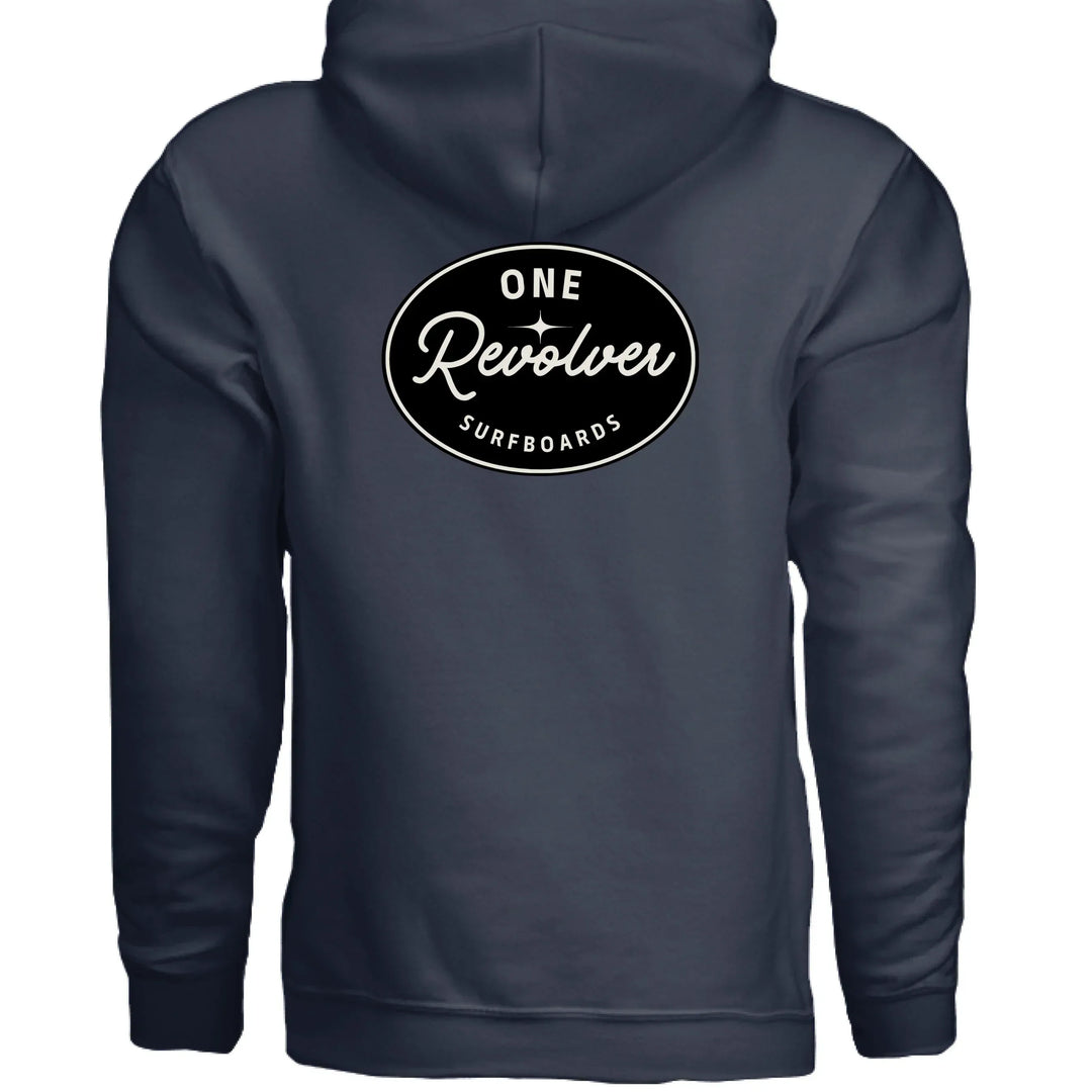 One Revolver Surfboards - One Revolver Surfboards Classic Design Hoodie – Premium Ring-Spun Cotton Blend Hooded Sweatshirt