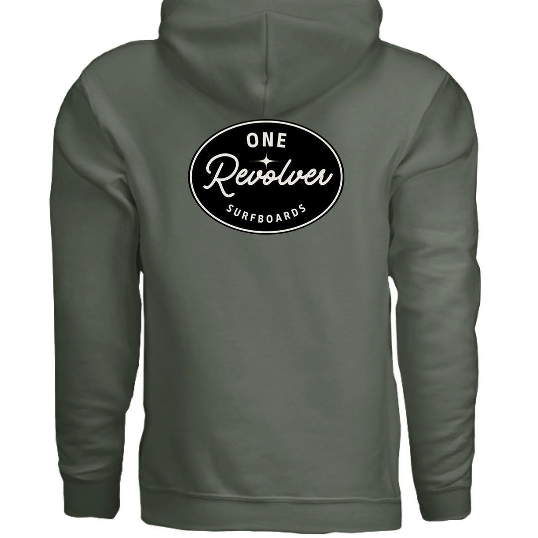 One Revolver Surfboards - One Revolver Surfboards Classic Design Hoodie – Premium Ring-Spun Cotton Blend Hooded Sweatshirt