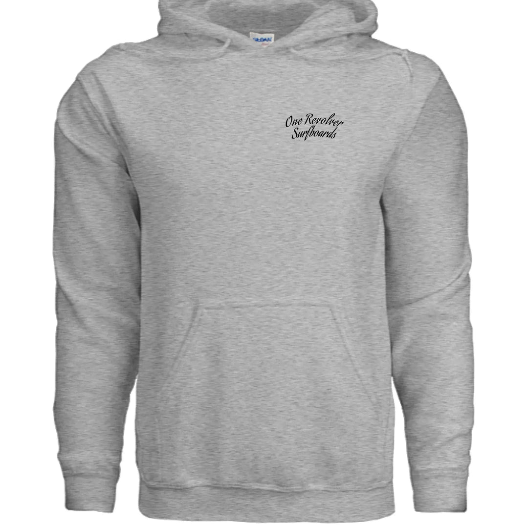 One Revolver Surfboards - One Revolver Surfboards Classic Design Hoodie – Premium Ring-Spun Cotton Blend Hooded Sweatshirt