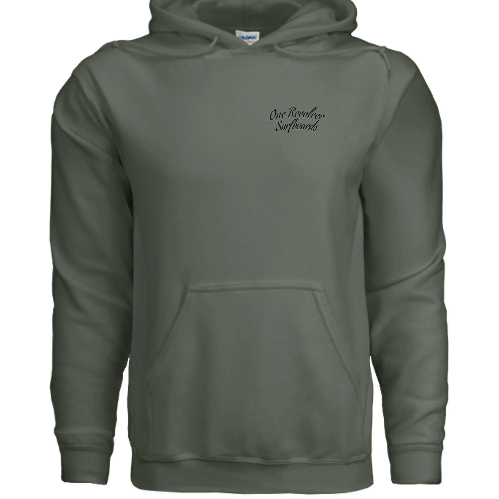 One Revolver Surfboards - One Revolver Surfboards Classic Design Hoodie – Premium Ring-Spun Cotton Blend Hooded Sweatshirt
