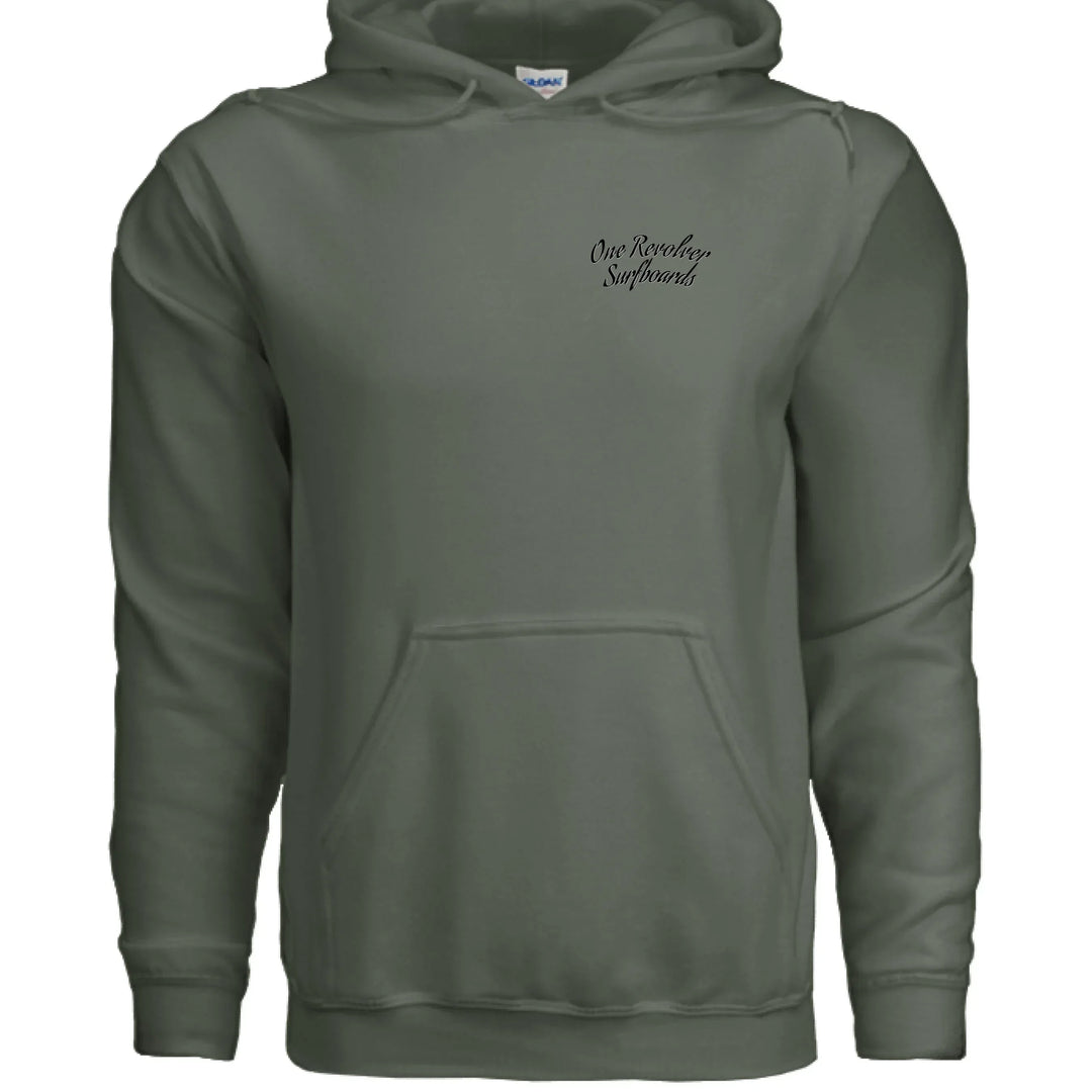 One Revolver Surfboards - One Revolver Surfboards Classic Design Hoodie – Premium Ring-Spun Cotton Blend Hooded Sweatshirt