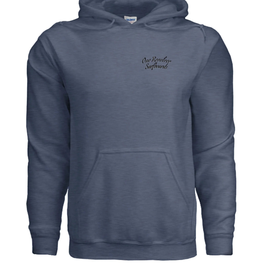 One Revolver Surfboards - One Revolver Surfboards Classic Design Hoodie – Premium Ring-Spun Cotton Blend Hooded Sweatshirt