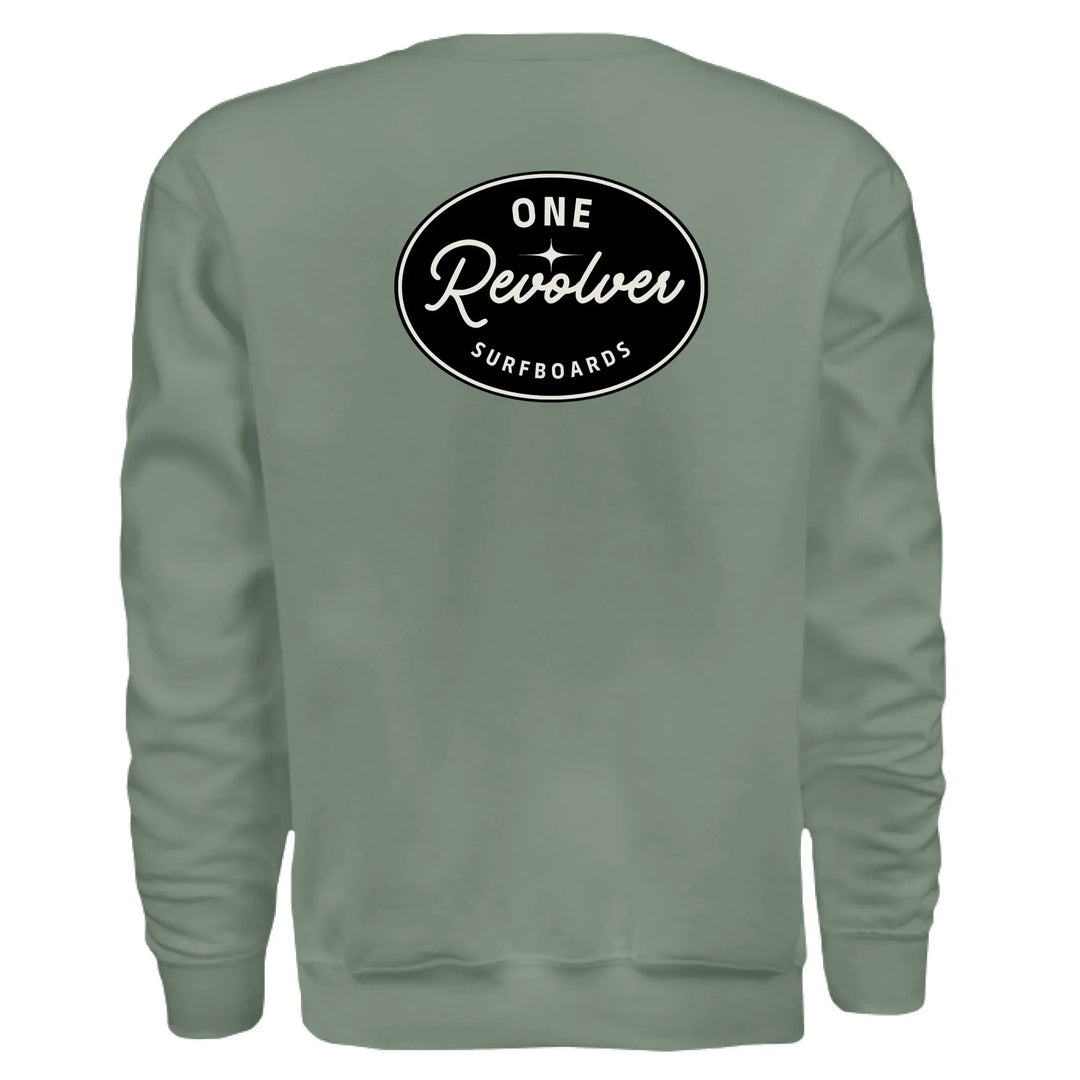 One Revolver Surfboards - One Revolver Surfboards Classic Crewneck Sweatshirt Crewneck Sweatshirt